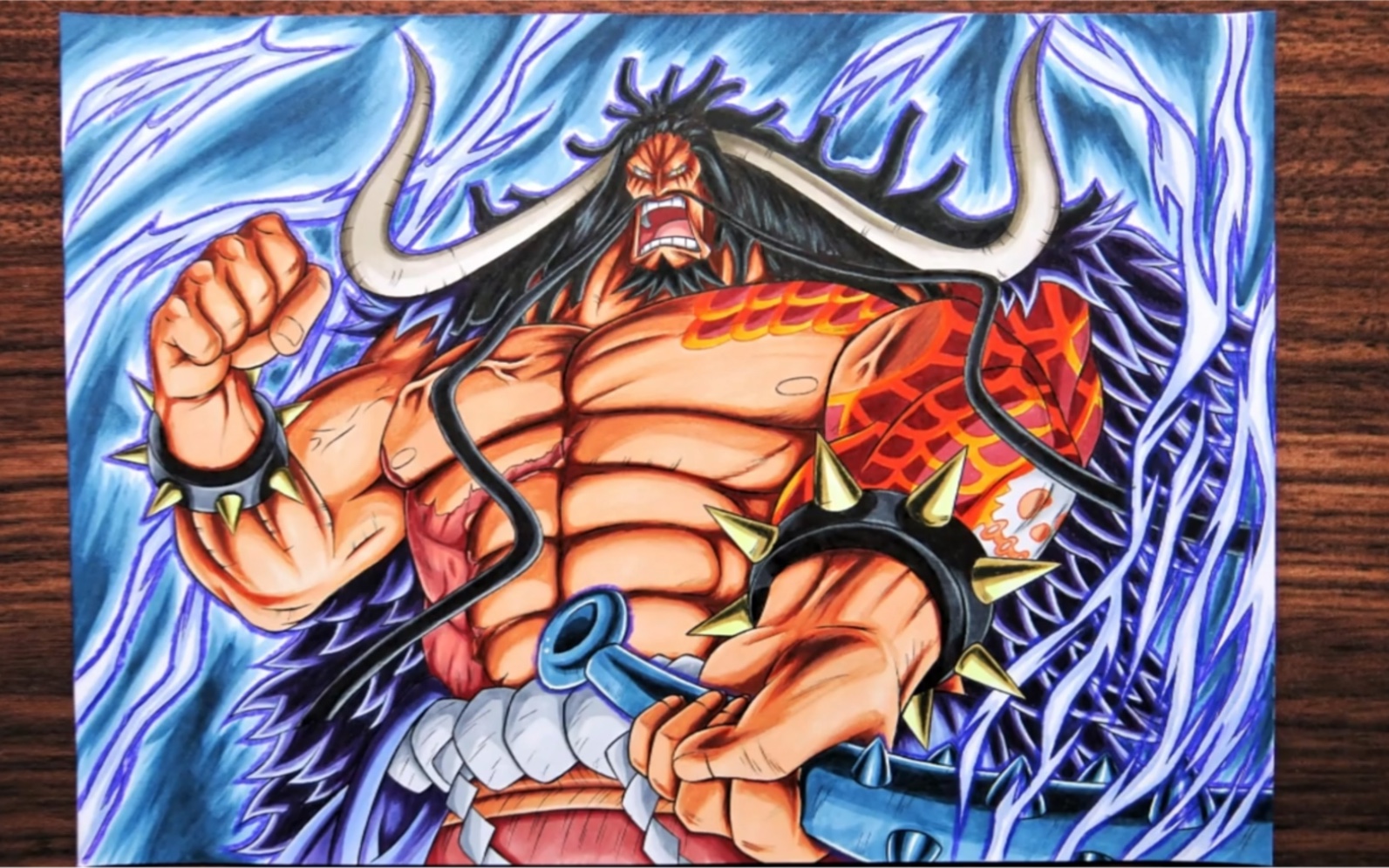 海贼王 动漫手绘 凯多