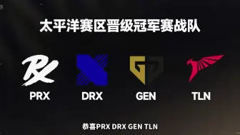 Descargar video: 太平洋赛区四支全球冠军赛战队已出炉！PRX、DRX、GEN、TLN成功晋级【无畏契约】