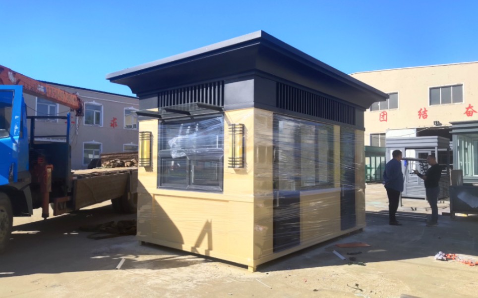 真石漆岗亭/适用于企业门口/小区工厂门卫值班/高档大气-沈阳中隆岗亭