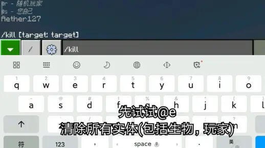 我的世界：基础指令教学-kill清除实体指令