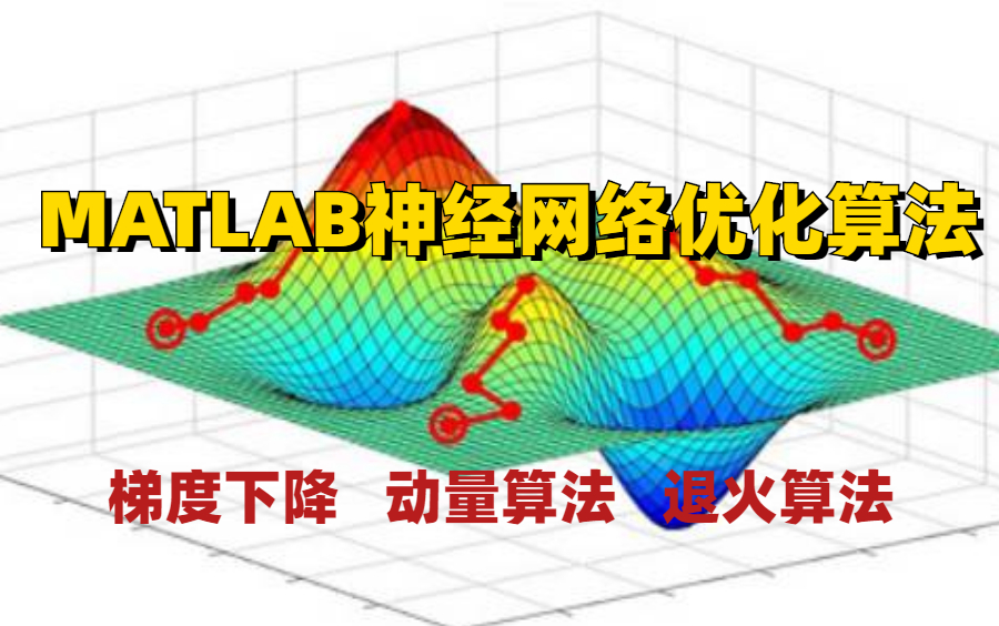 【MATLAB神经网络优化算法】梯度下降/退火算法/动量算法/Adam算法/RMSProp算法原理详解+项目实战(深度学习/神经网络/计算机视觉)哔哩哔哩bilibili