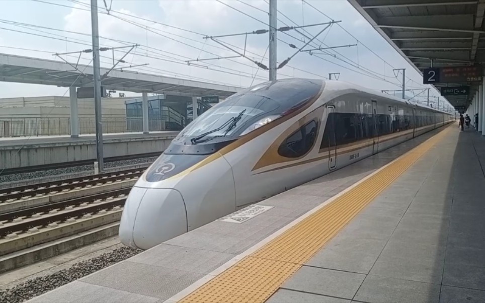 【中国铁路】g3693次列车(北京朝阳——丹东)进凤城东站二站台_哔哩