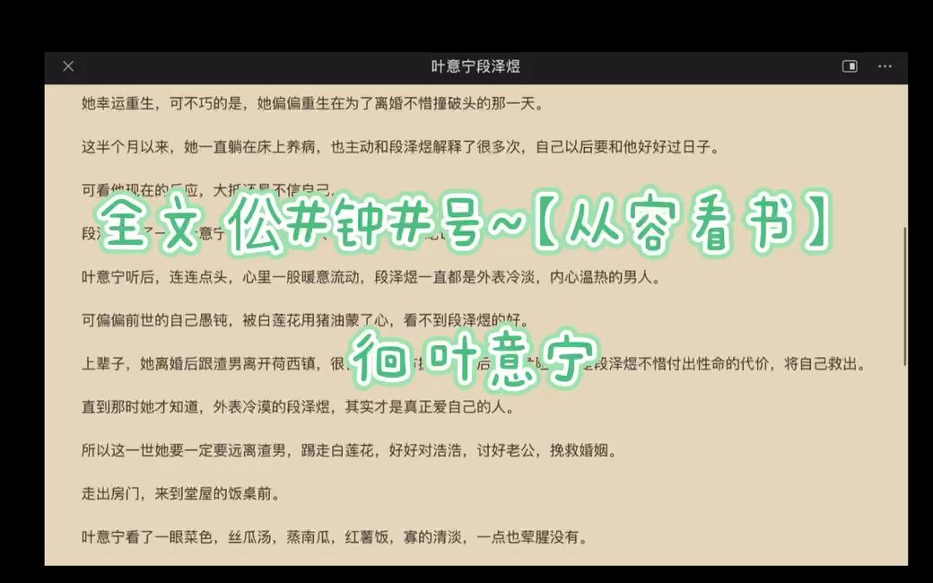 完结文《叶意宁 段泽煜》又《叶意宁 段泽煜》哔哩哔哩bilibili