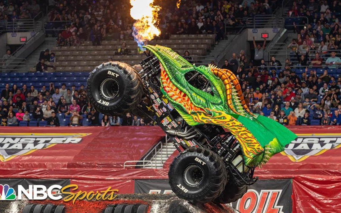 【机翻】大脚车 自由花式比赛 monster jam 2020斯 巴 鲁 易 燃 翼 豹