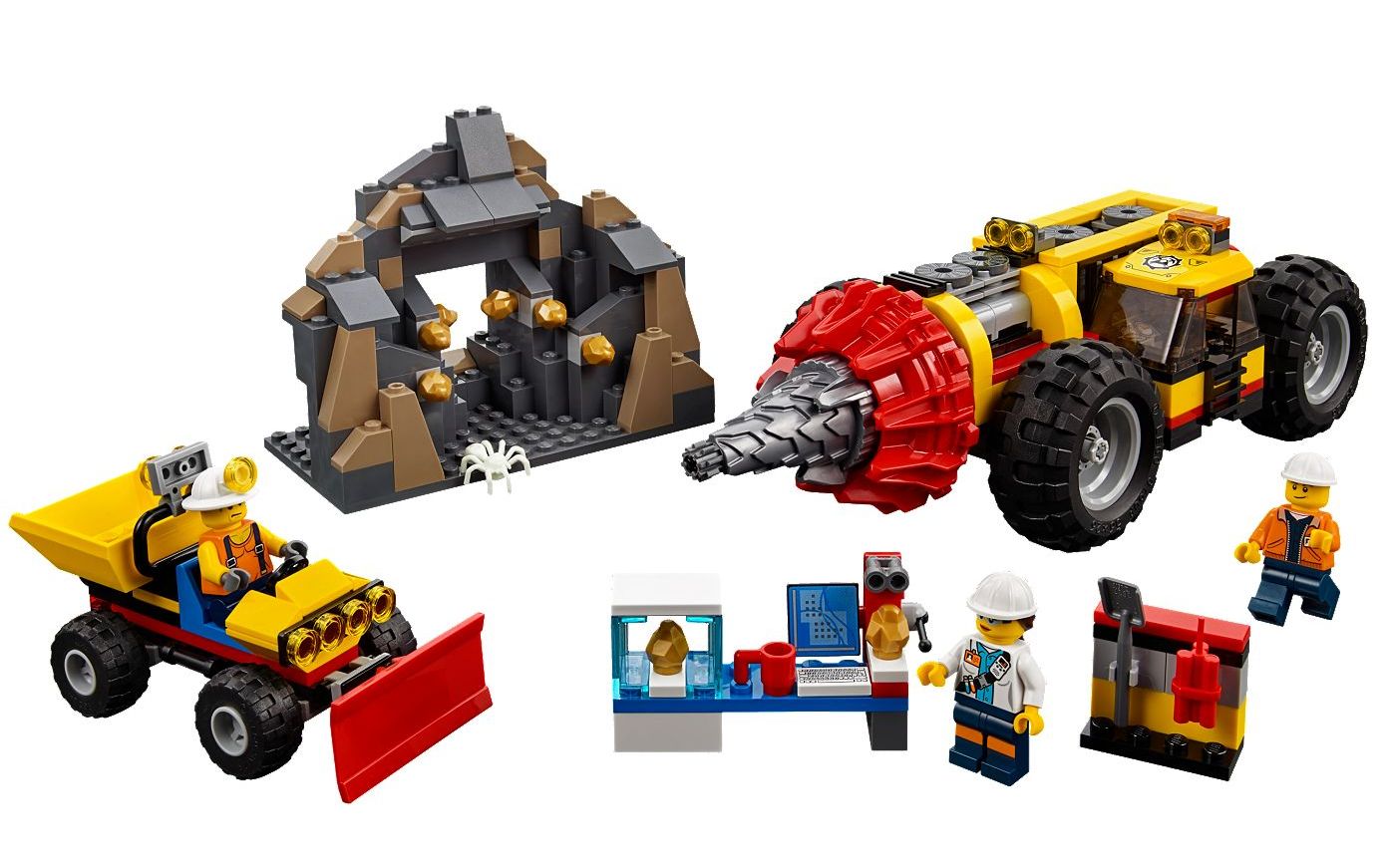 乐高lego60186城市系列重型采矿钻孔机2018速拼评测