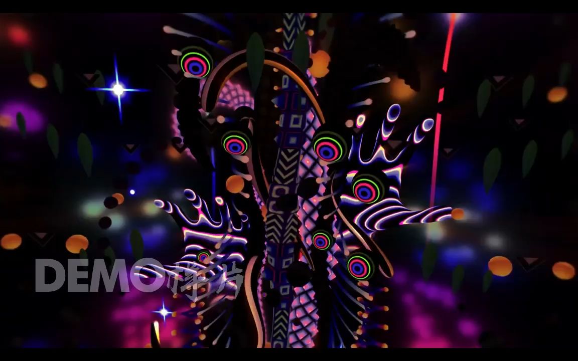 m612 炫彩炫酷动感彩虹霓虹光线条图形动画动态舞台唱歌跳舞节目文艺