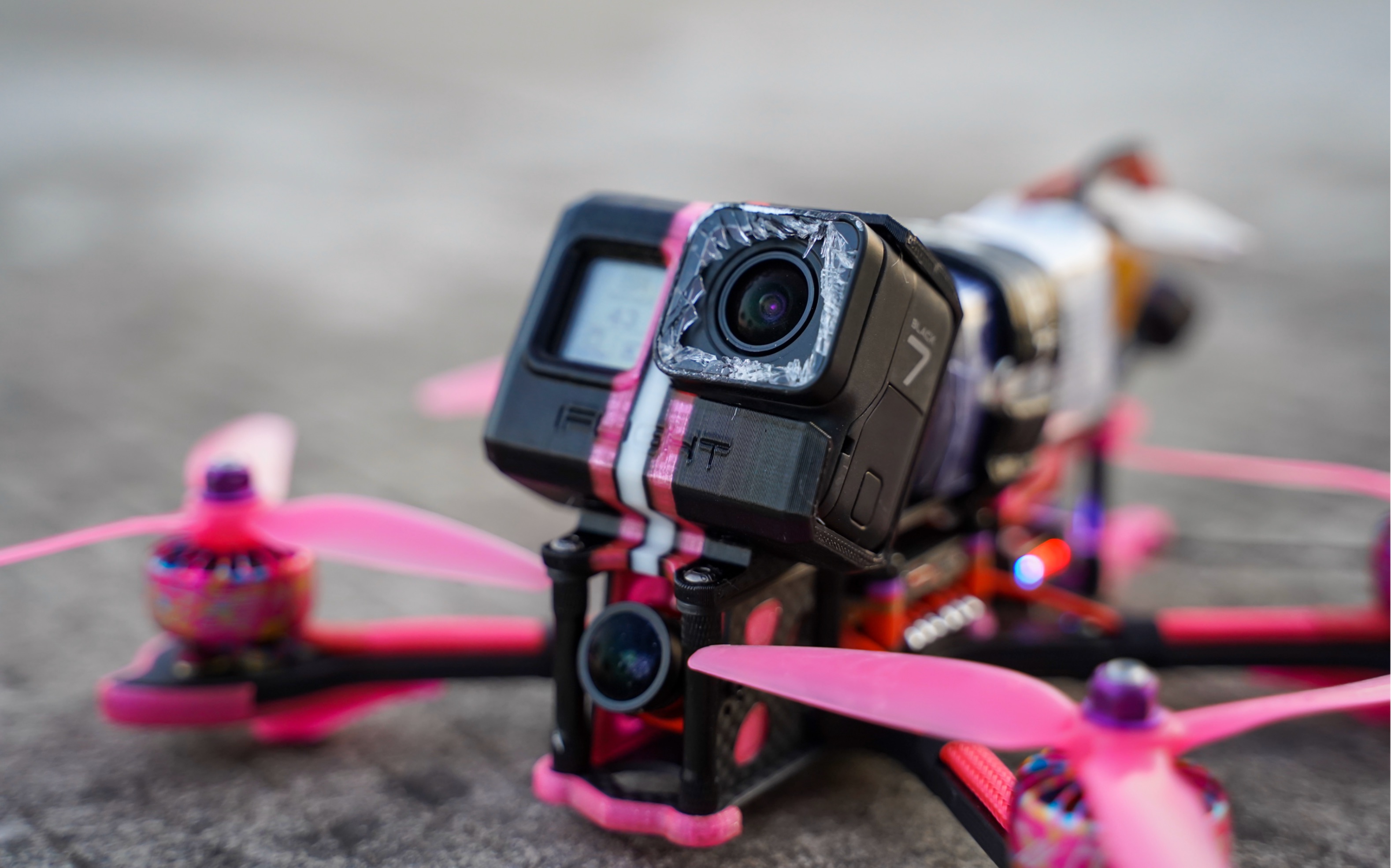 穿越机gopro7光荣牺牲使用rf飞控拍摄的第一个视频