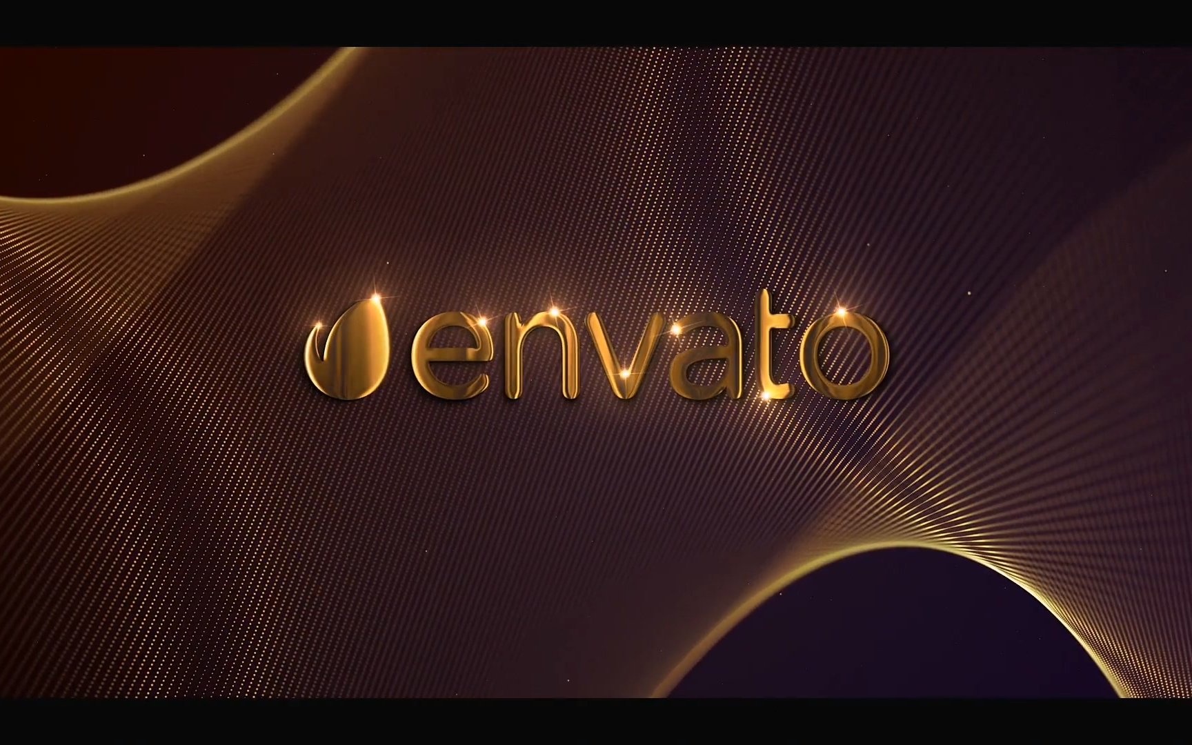 ae模板-豪华金色网格背景闪光奢侈品特效的动态logo片头模板标识品牌