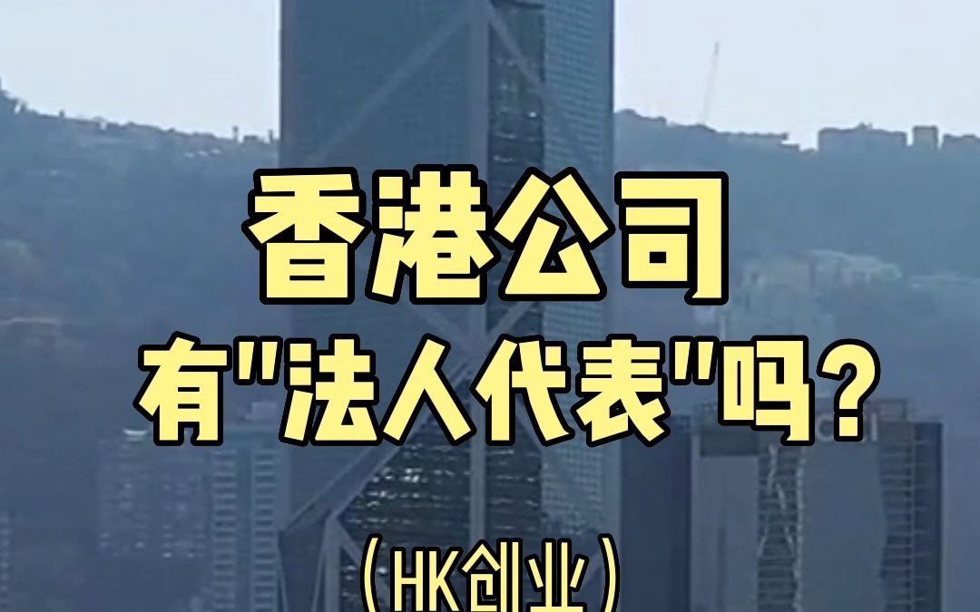 中国"香港公司'有"法人代表"吗?哔哩哔哩bilibili