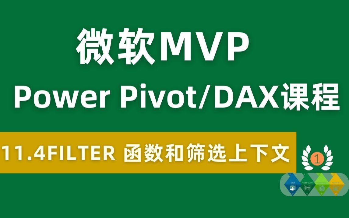 Power Pivot/DAX 全球最受欢迎付费课程 11.4 FILTER函数与筛选上下文的混搭哔哩哔哩bilibili