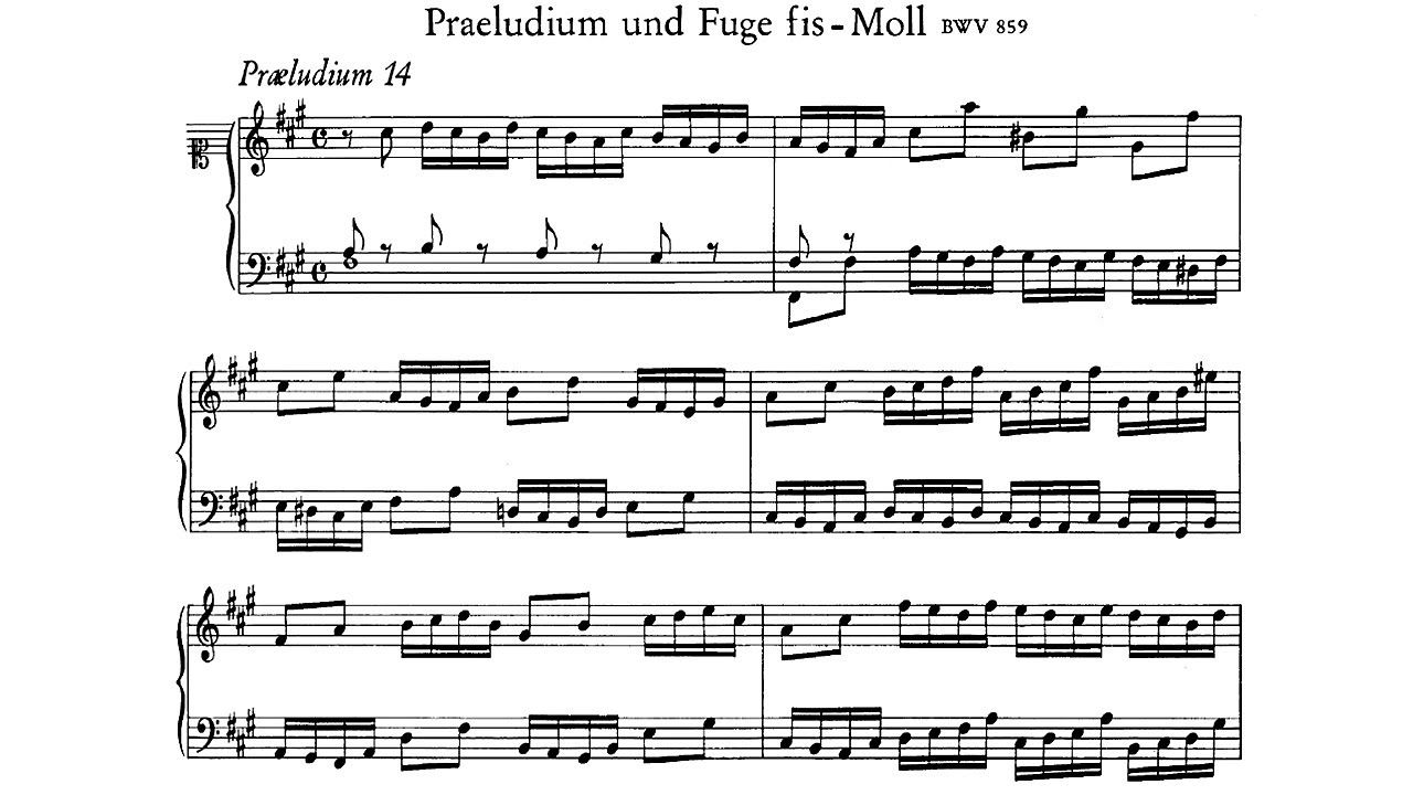 【巴赫/希夫】升f小调前奏曲与赋格 bwv 859
