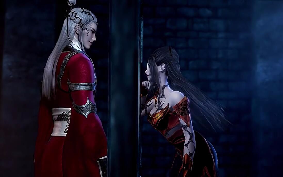 whitelie天行九歌焰灵姬白亦非白焰咬唇妆夫妇的小剧场