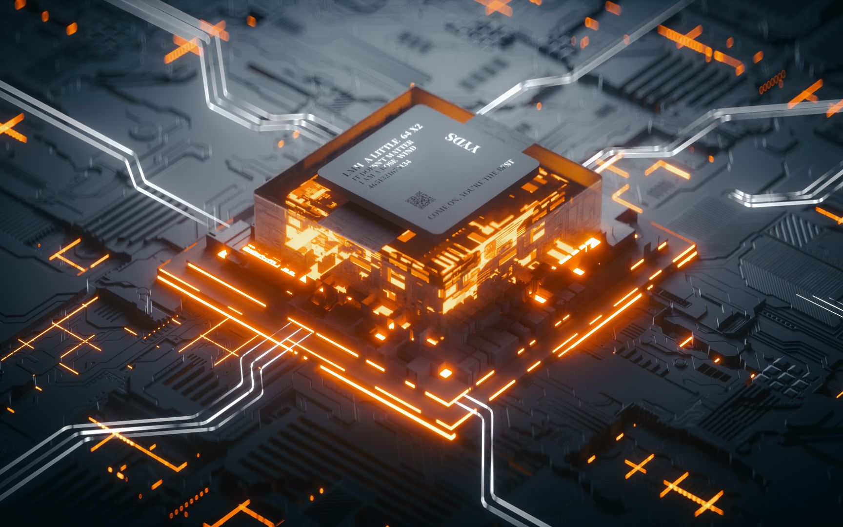 c4d 科幻芯片建模渲染教程