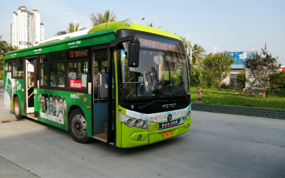 [湛江公交]12线 特殊绕行区间 海田客运站-海田公交站_哔哩哔哩 (゜