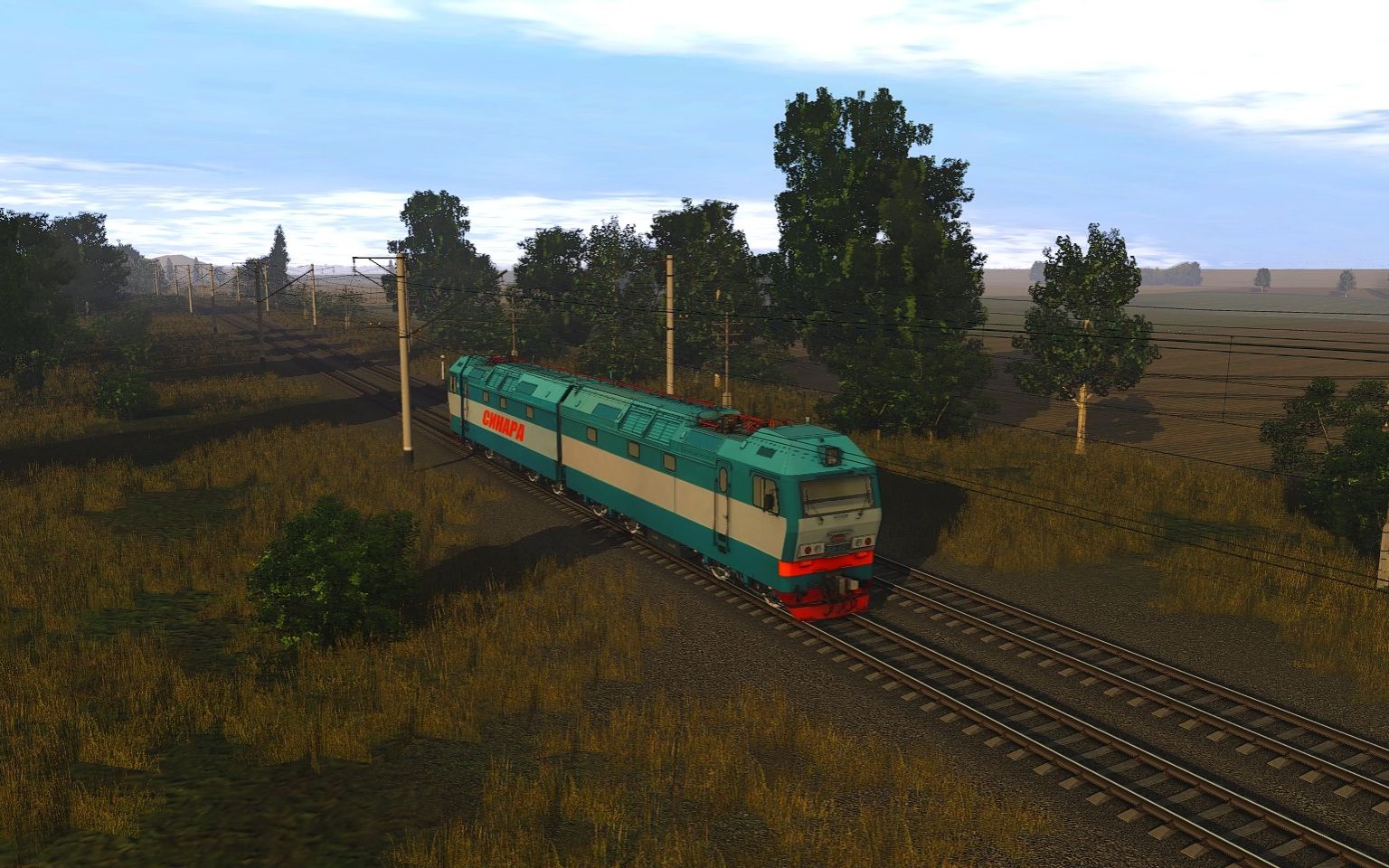 [trrainz19]试驾俄罗斯铁路2es6型"西纳拉"电力机车(俄语:2ЭС6 00