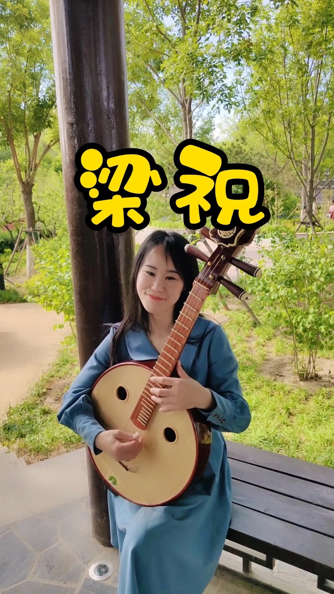 梁祝化蝶乐器演奏中阮