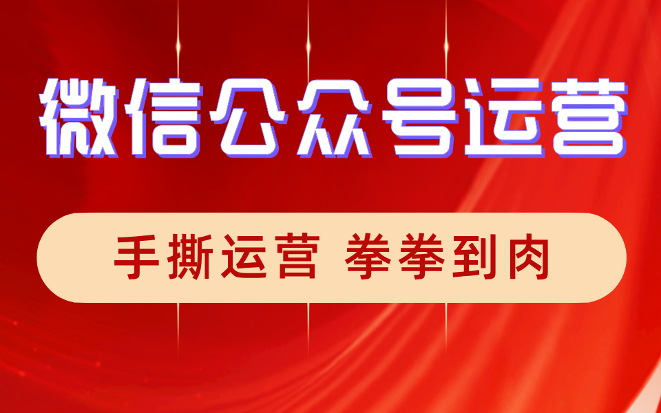 微信公众号运营视频全套 手撕运营 拳拳到肉哔哩哔哩bilibili