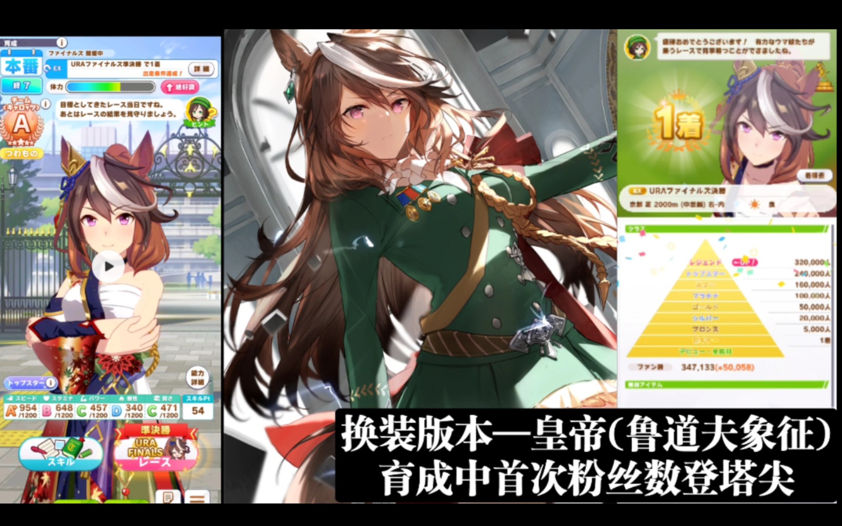 【赛马娘】皇帝(鲁道夫象征) 手游育成纪念
