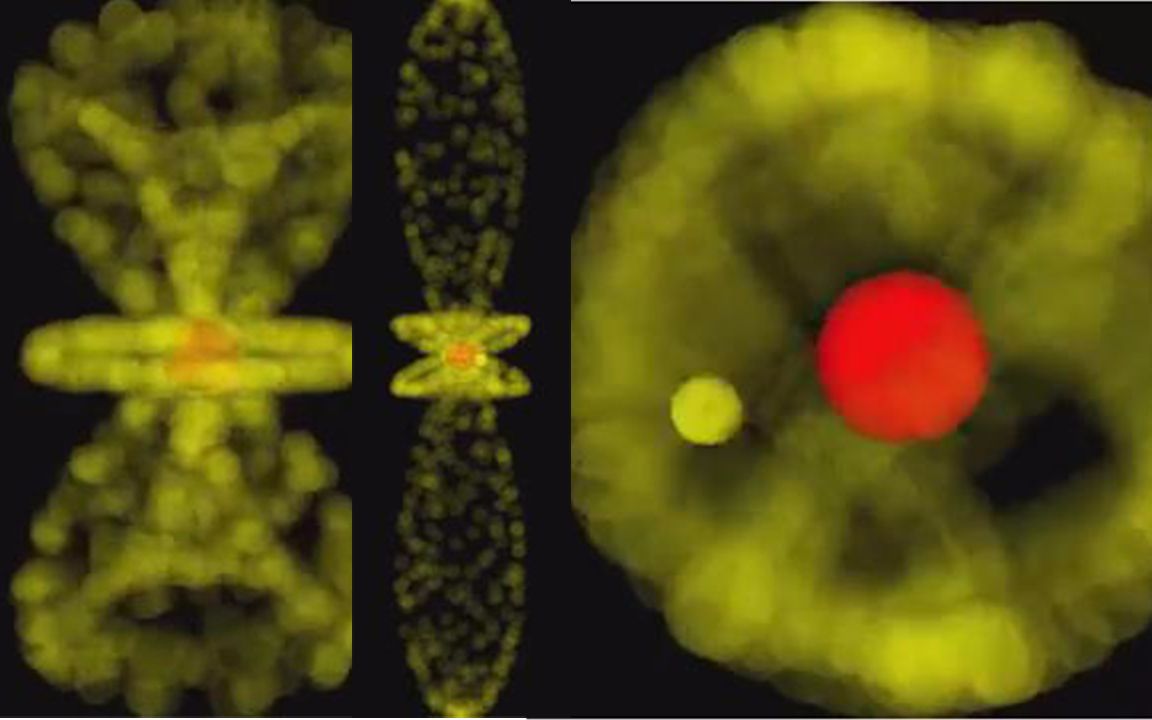 【科普】电子围绕原子核运动的波函数演示物质波(乐喷网/量子物理学)(无字幕)哔哩哔哩bilibili