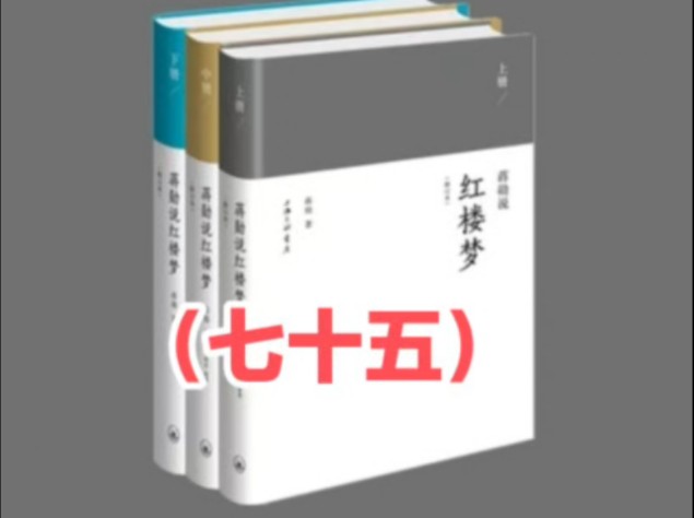 拈花微笑《蒋勋说红楼梦》(七十五)哔哩哔哩bilibili