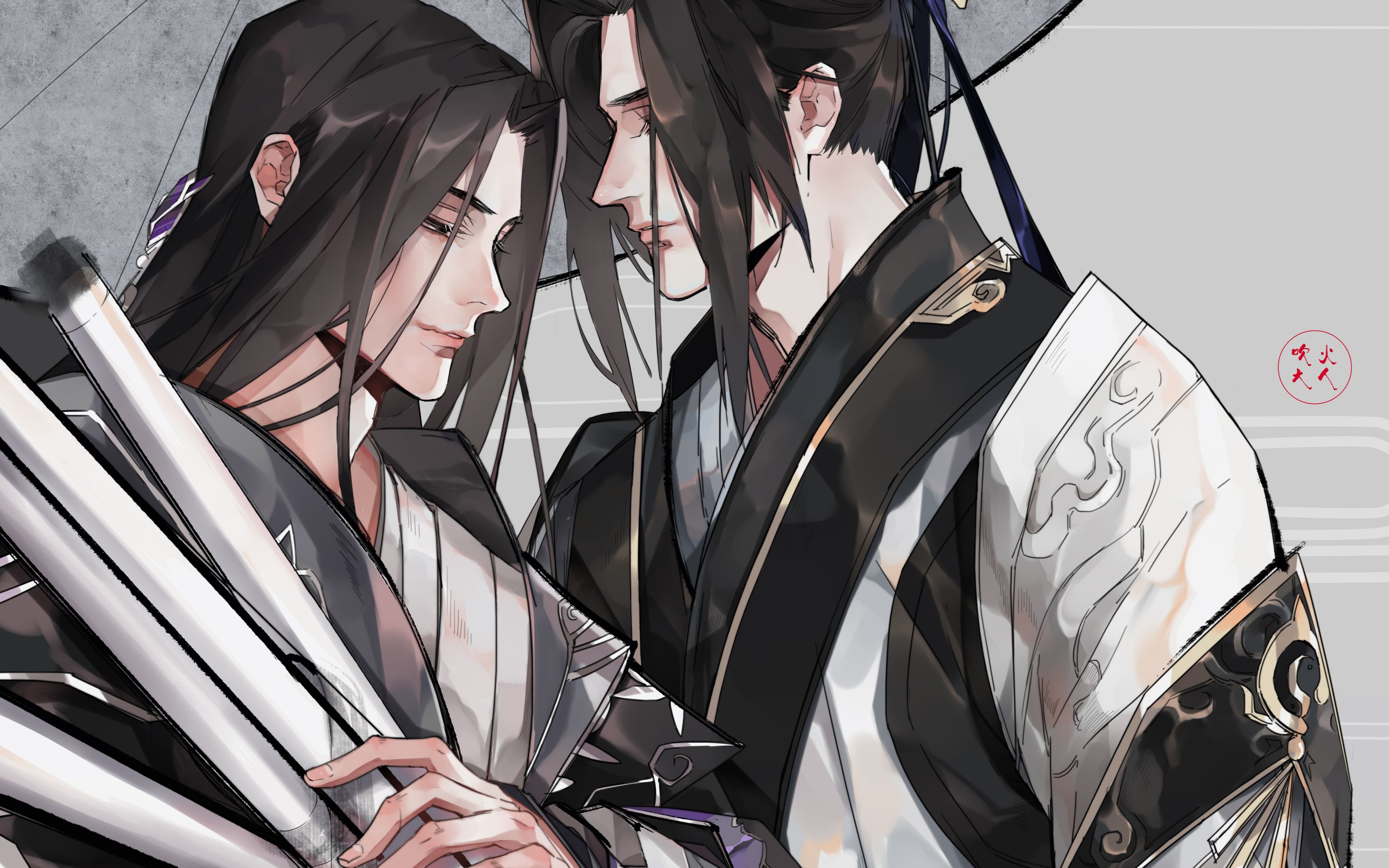 【sai过程】【板绘】纯阳上色过程