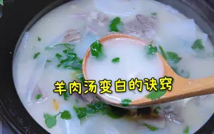 Video herunterladen: 炖羊肉汤，不用加鲫鱼和牛奶，30年老方法告诉你，5分钟就变白