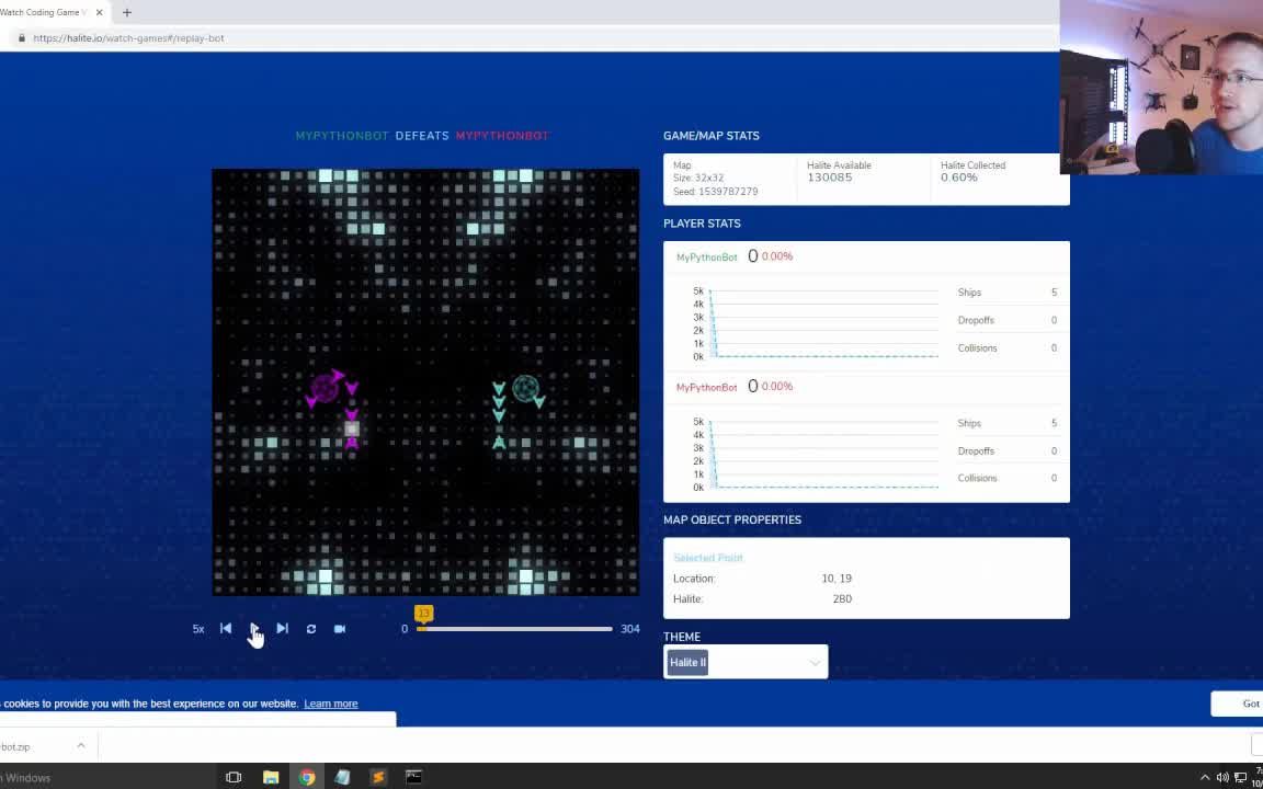 [图]Moving to drop off halite - Halite III coding competition p.5| 移动到放弃石盐 - Halite