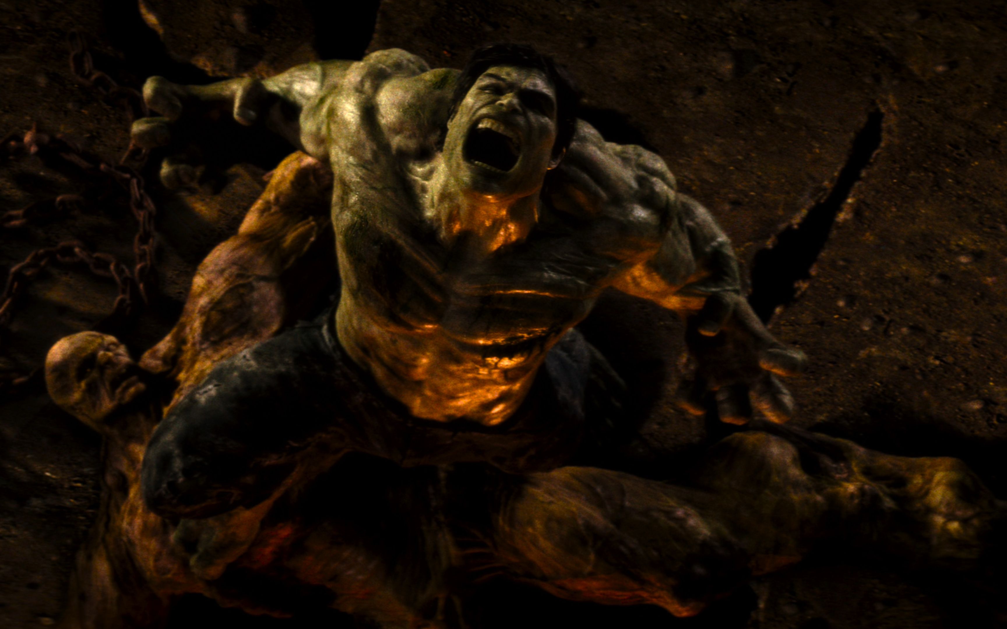 【4k超高清】暗黑风版绿巨人大战憎恶,愤怒的浩克不可阻挡