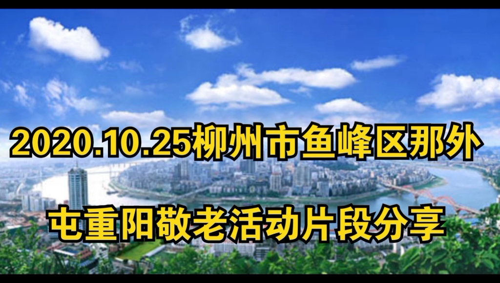 2020.10.25柳州市鱼峰区那外屯重阳敬老活动片段分享哔哩哔哩bilibili