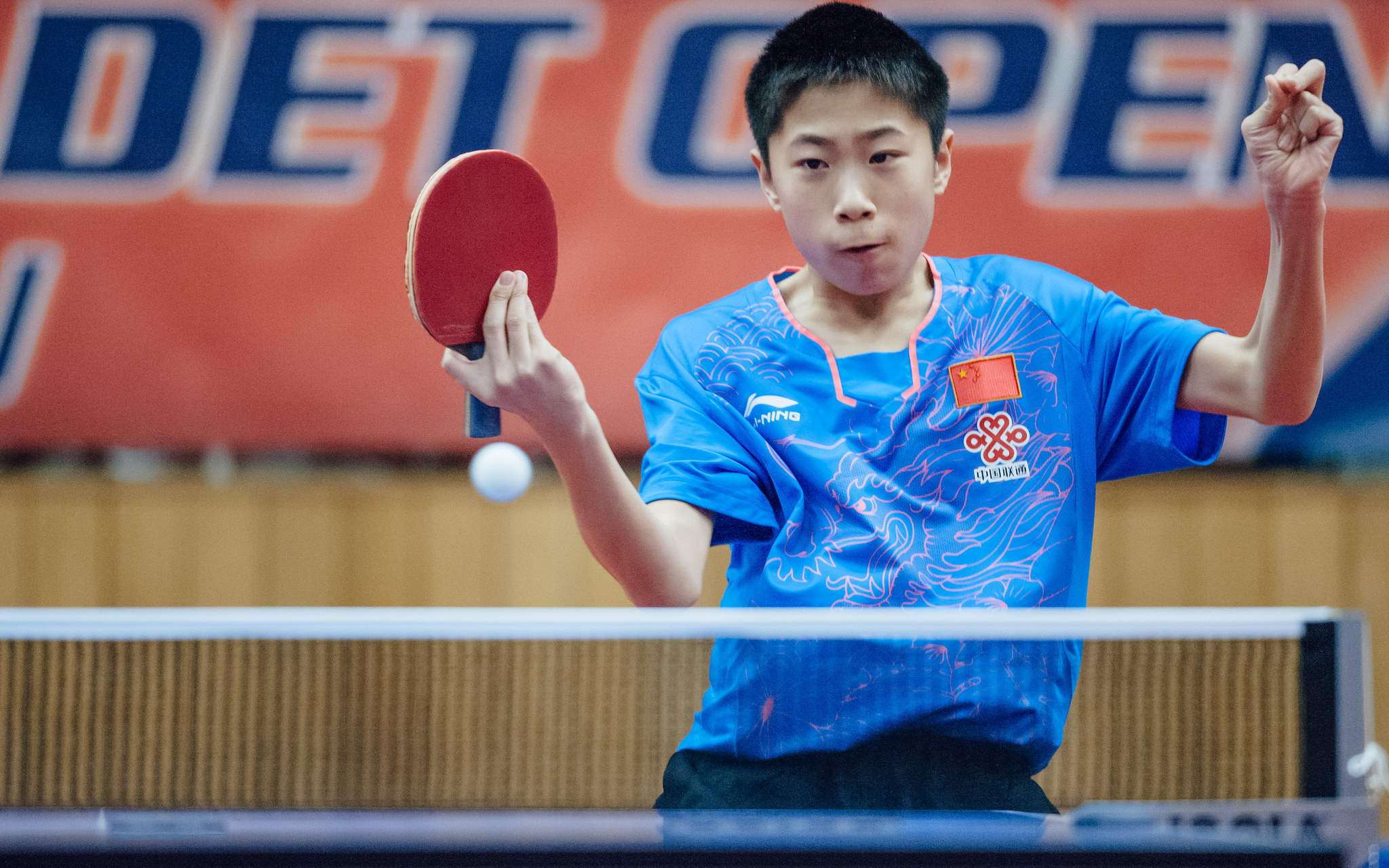 公开赛 u15男单8进4 中国祝佳祺 3-1 捷克belik simon(曹彦涛场外)