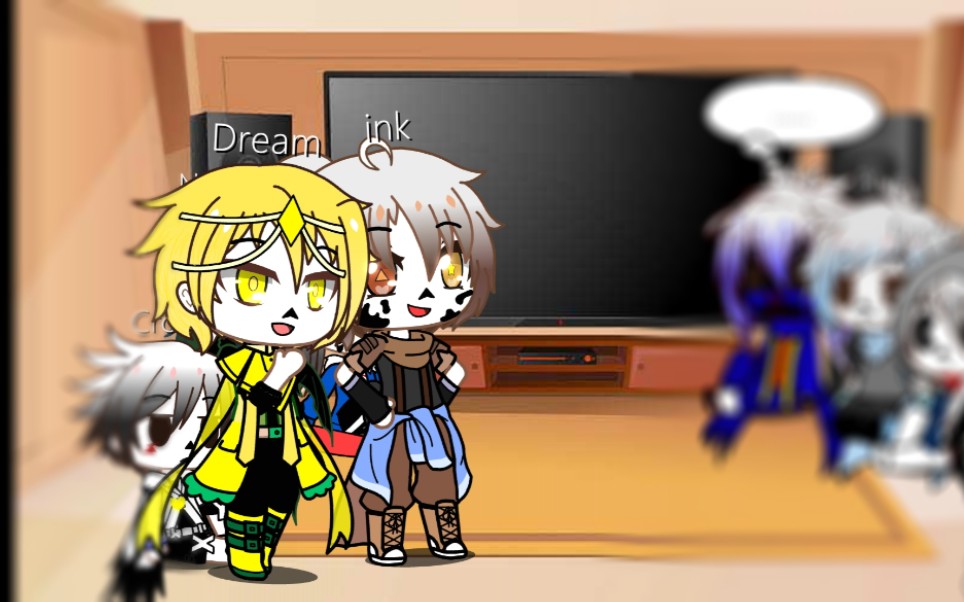 sans au react dream and ink au_哔哩哔哩_bilibili