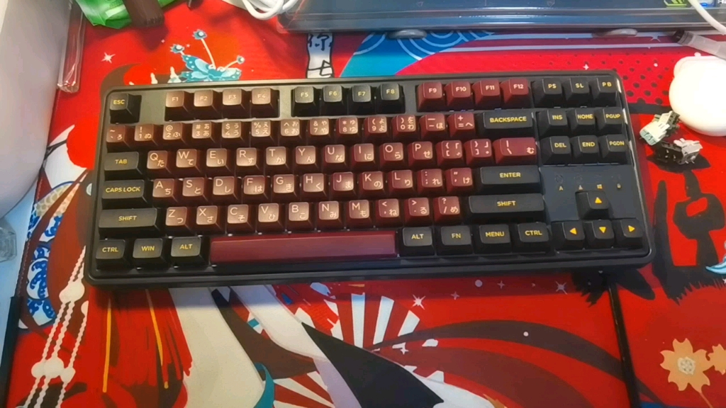 cmk87ttcncr轴akko红武士键帽打字音