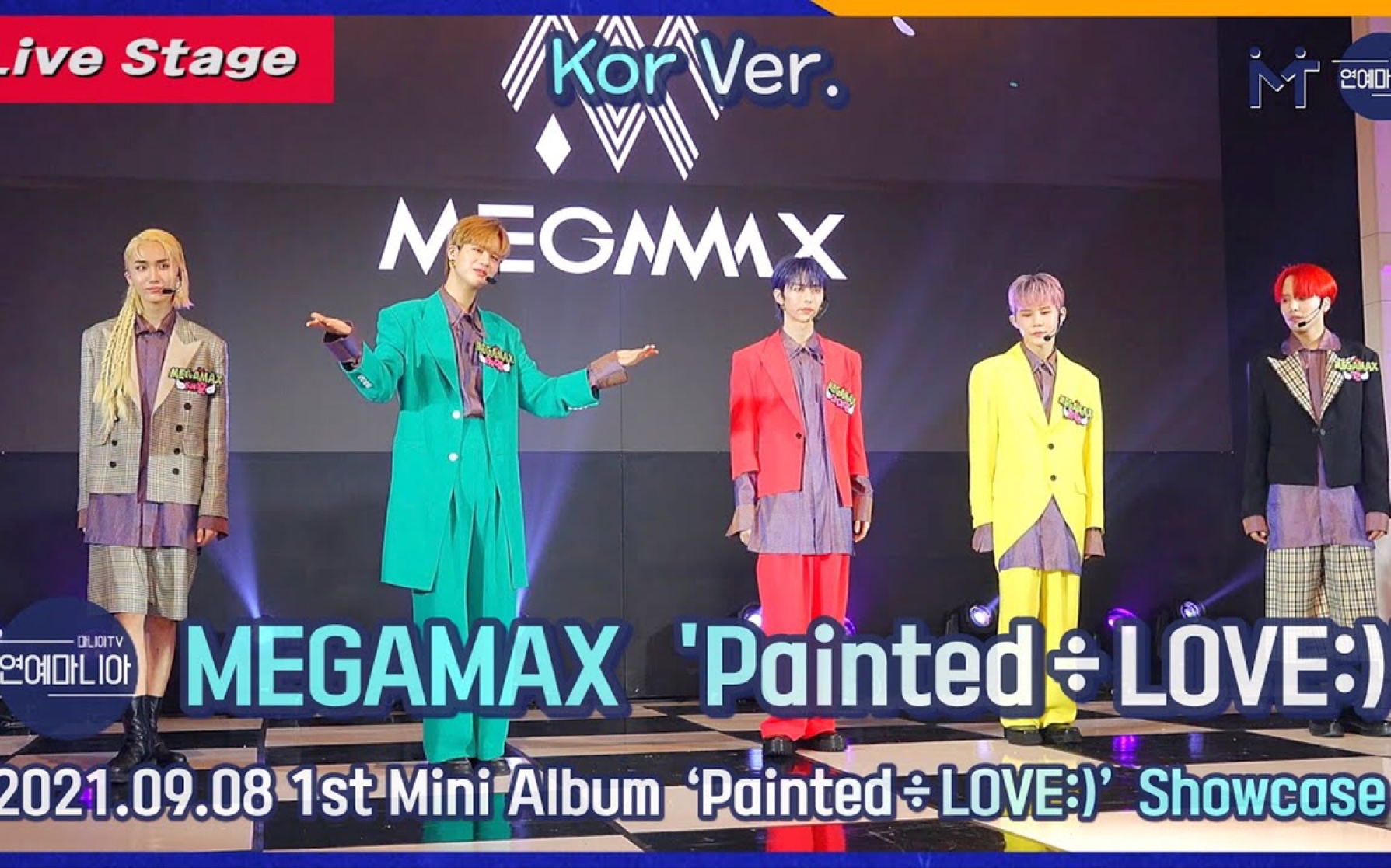 MEGAMAX《Painted㷌OVE:)》出道showcase舞台韩文版+英文版哔哩哔哩bilibili