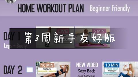 Pamela reif workout plan week online 3