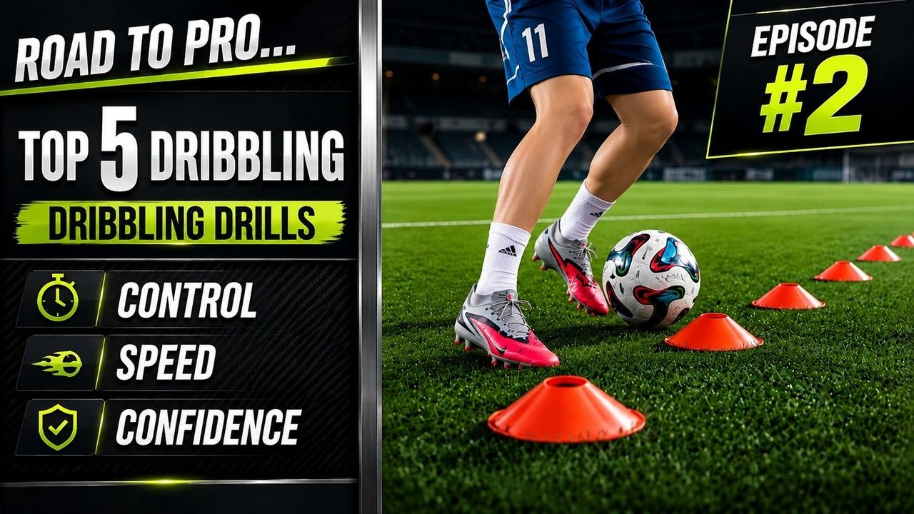 【足球|技术】提升盘带能力必做的 5 个训练 || TOP 5 DRIBBLING DRILLS  Every Footballer Should Know ⚽