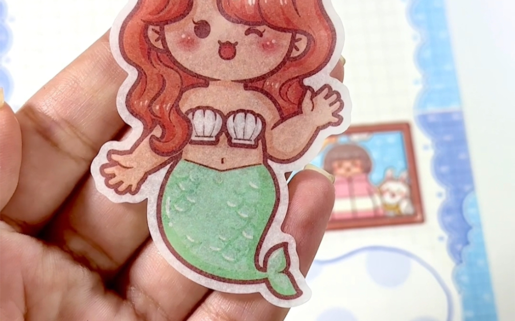 美人鱼小麻薯手帐排版