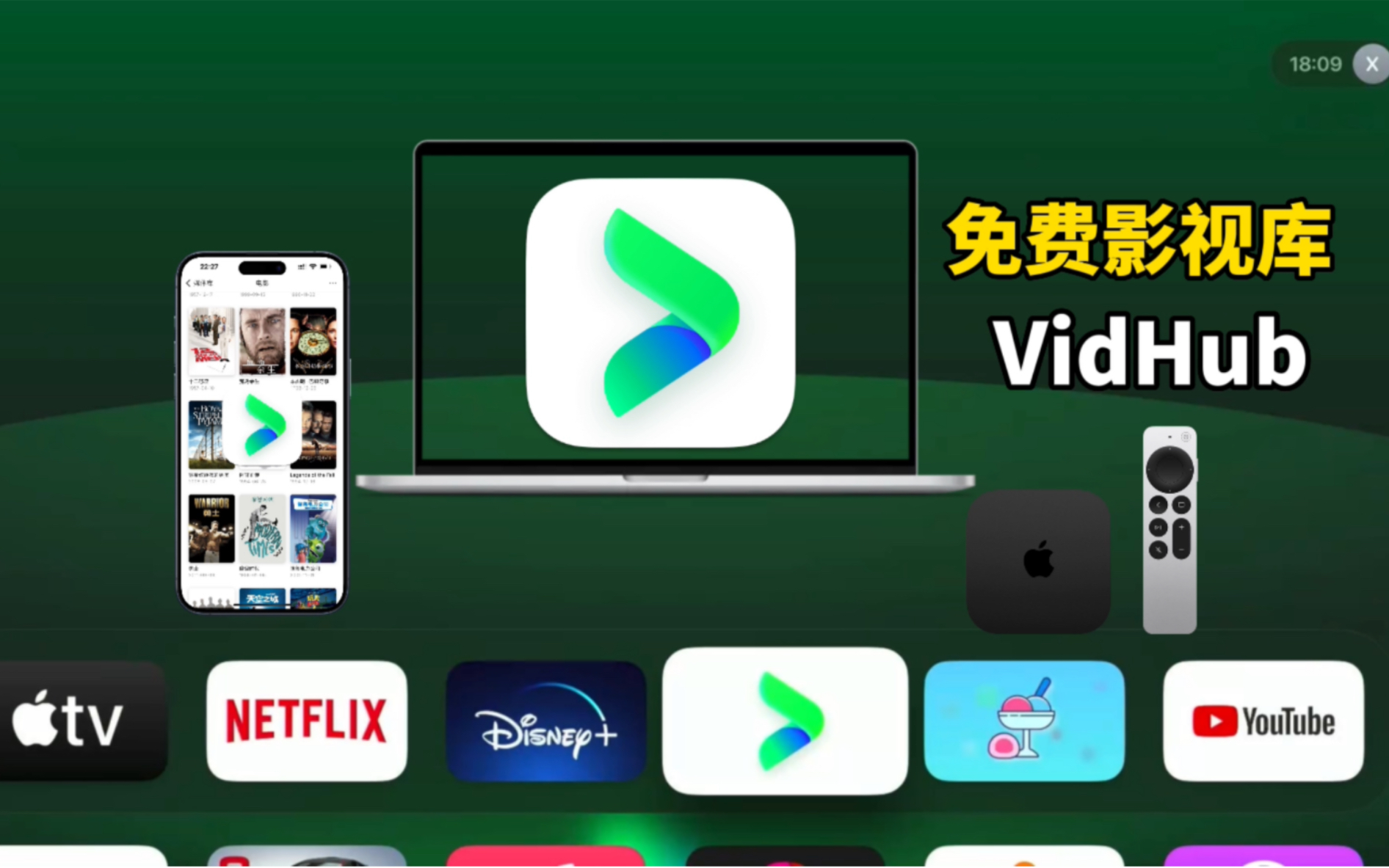 Apple全平台免费媒体播放器Vidhub,直接添加谷歌、阿里云盘、Alist等,轻松拥有个人影视库,家人用了都说好哔哩哔哩bilibili