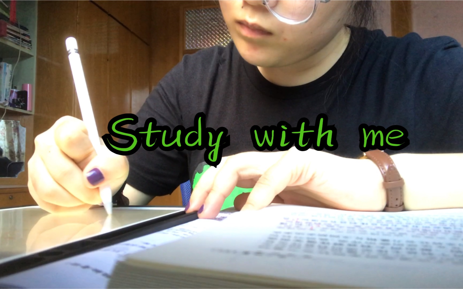 [图]Study with me｜60min｜实时学习｜政治学基础笔记整理｜自然蝉鸣｜no BGM