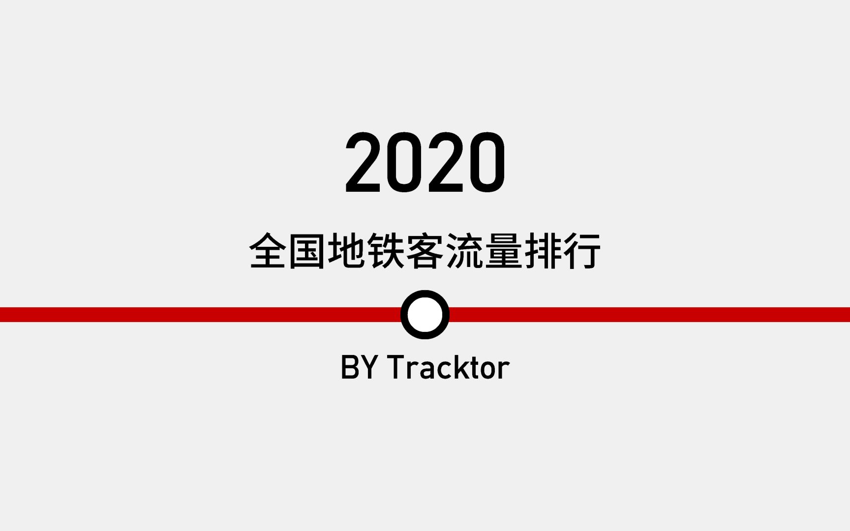 【数据可视化】2020 全国地铁客流量排行哔哩哔哩bilibili