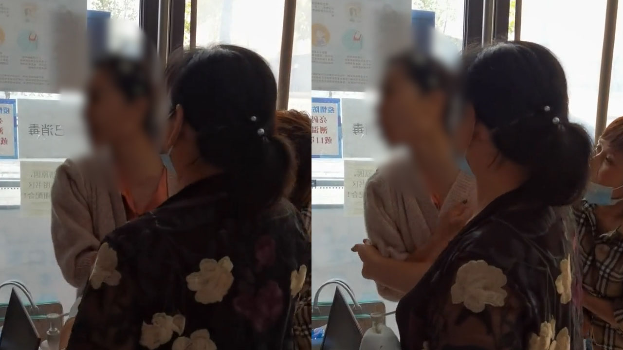 [图]女子硬闯农贸市场，不配合防疫反辱骂工作人员：你算什么狗东西！