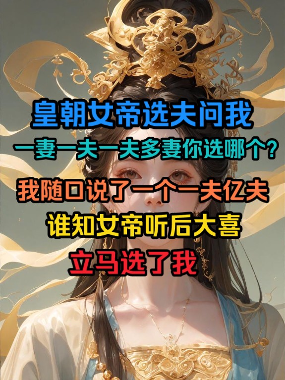 女帝选夫问我一妻一夫一夫多妻,你选哪个? 我随口说了一个一夫亿夫谁知女帝听后大喜,立马选了我!哔哩哔哩bilibili