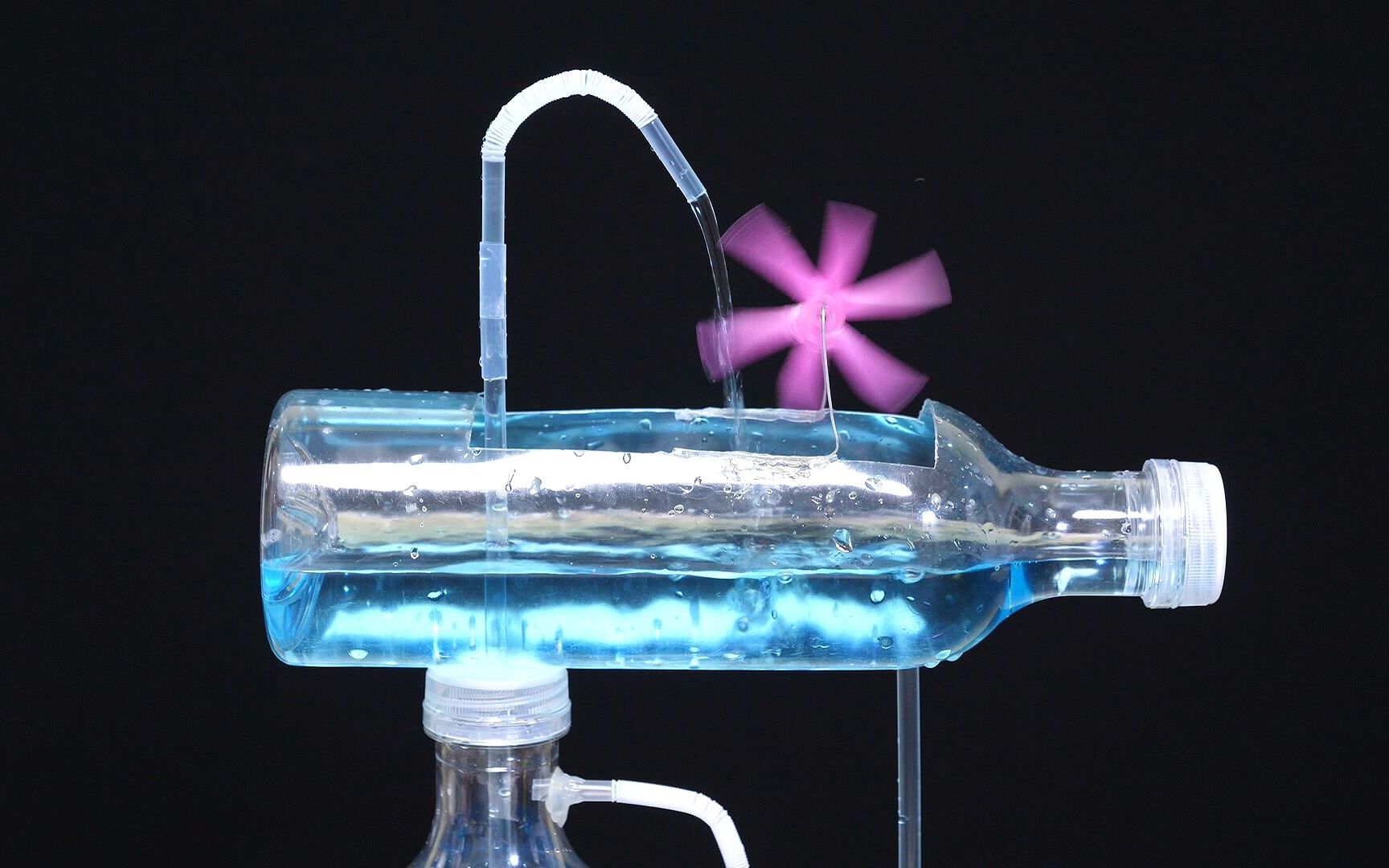 用塑料瓶制作流水装置图片