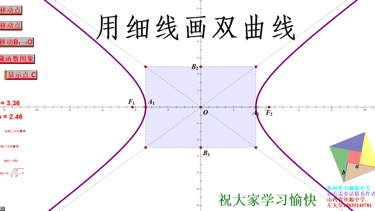 画双曲线的方法图片