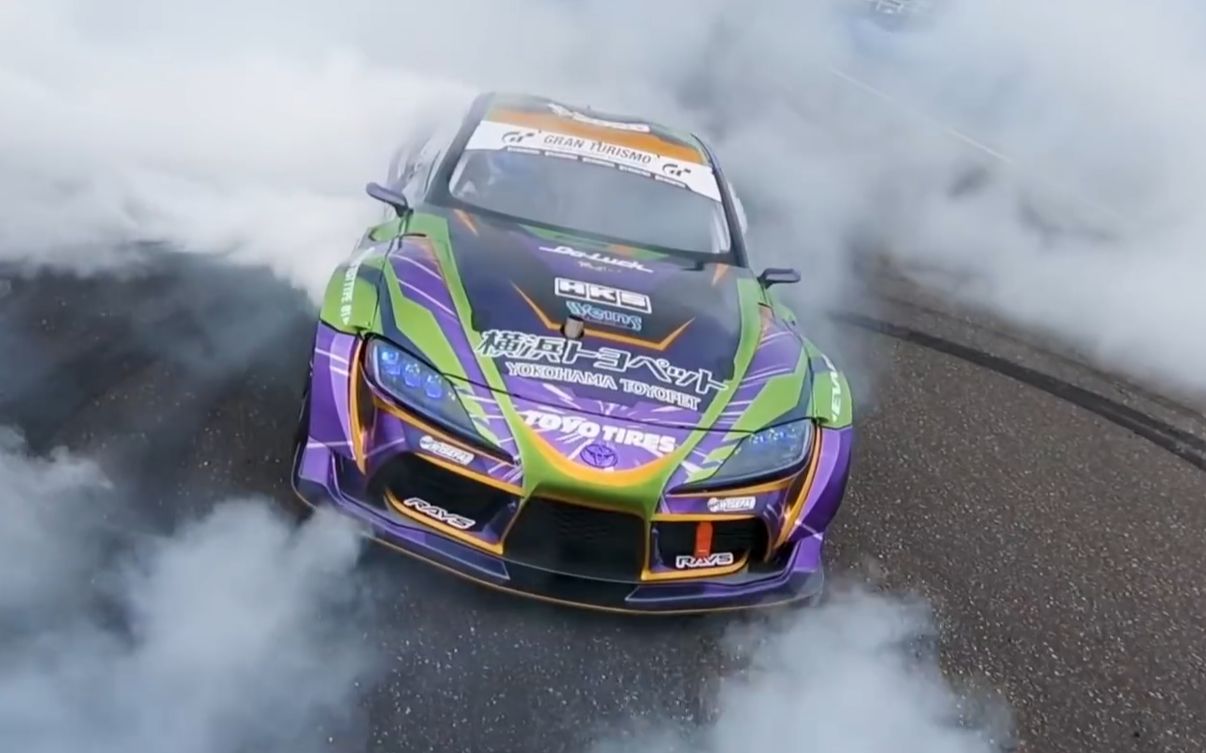 drift初号机涂装新supra漂移大片