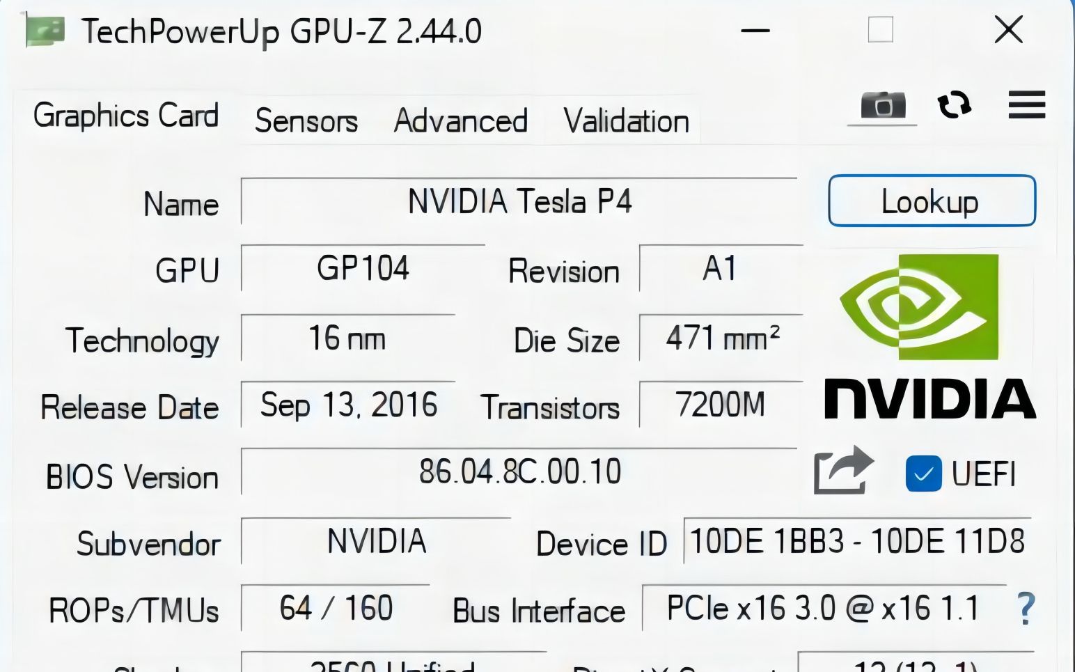 tesla p4游戏帧数测试