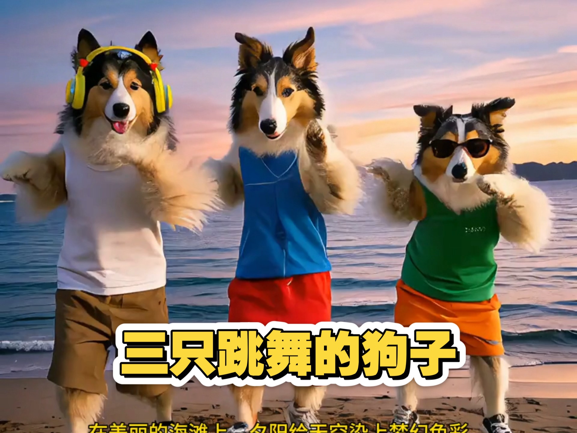 三只跳舞的狗子