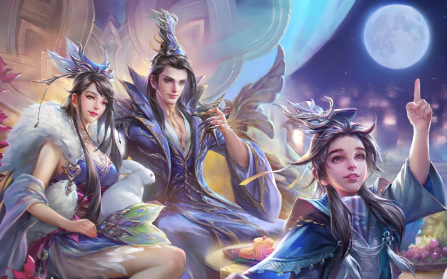 三国杀移动版老国战曹丕甄姬四杀