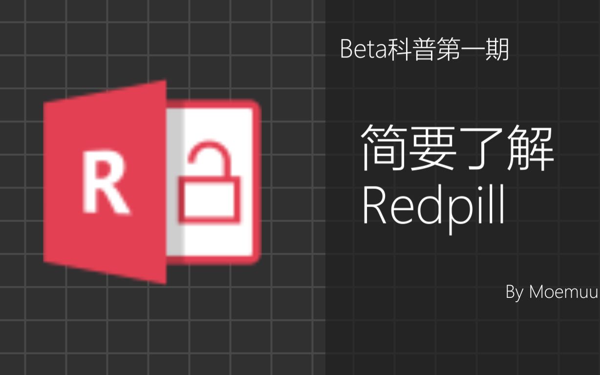 [图]【Beta科普】简要了解Redpill