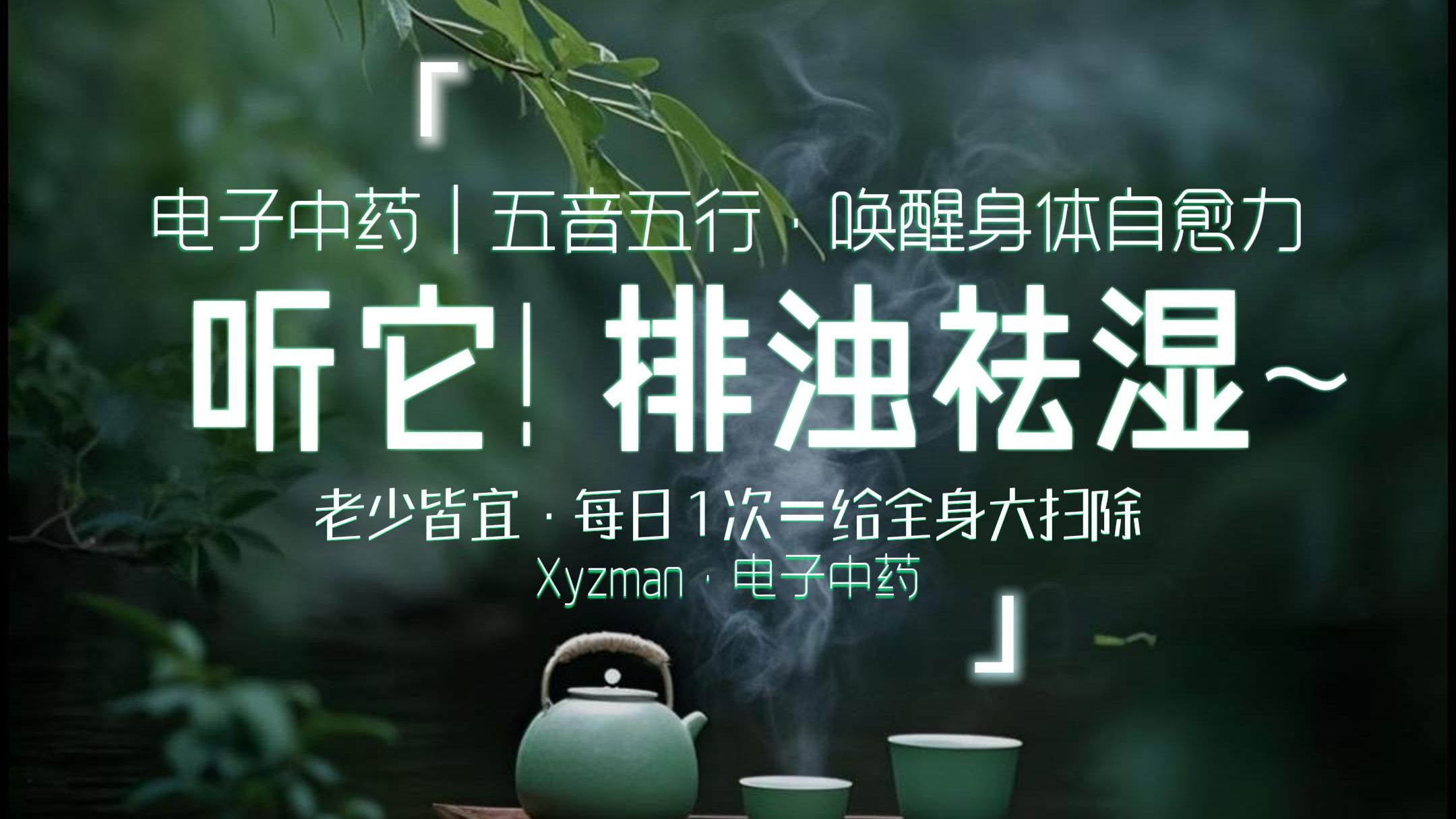 电子中药黑科技！全体质通用五音祛湿，一键启动身体自愈力！每天30分钟，把体内浊气“震”出去！