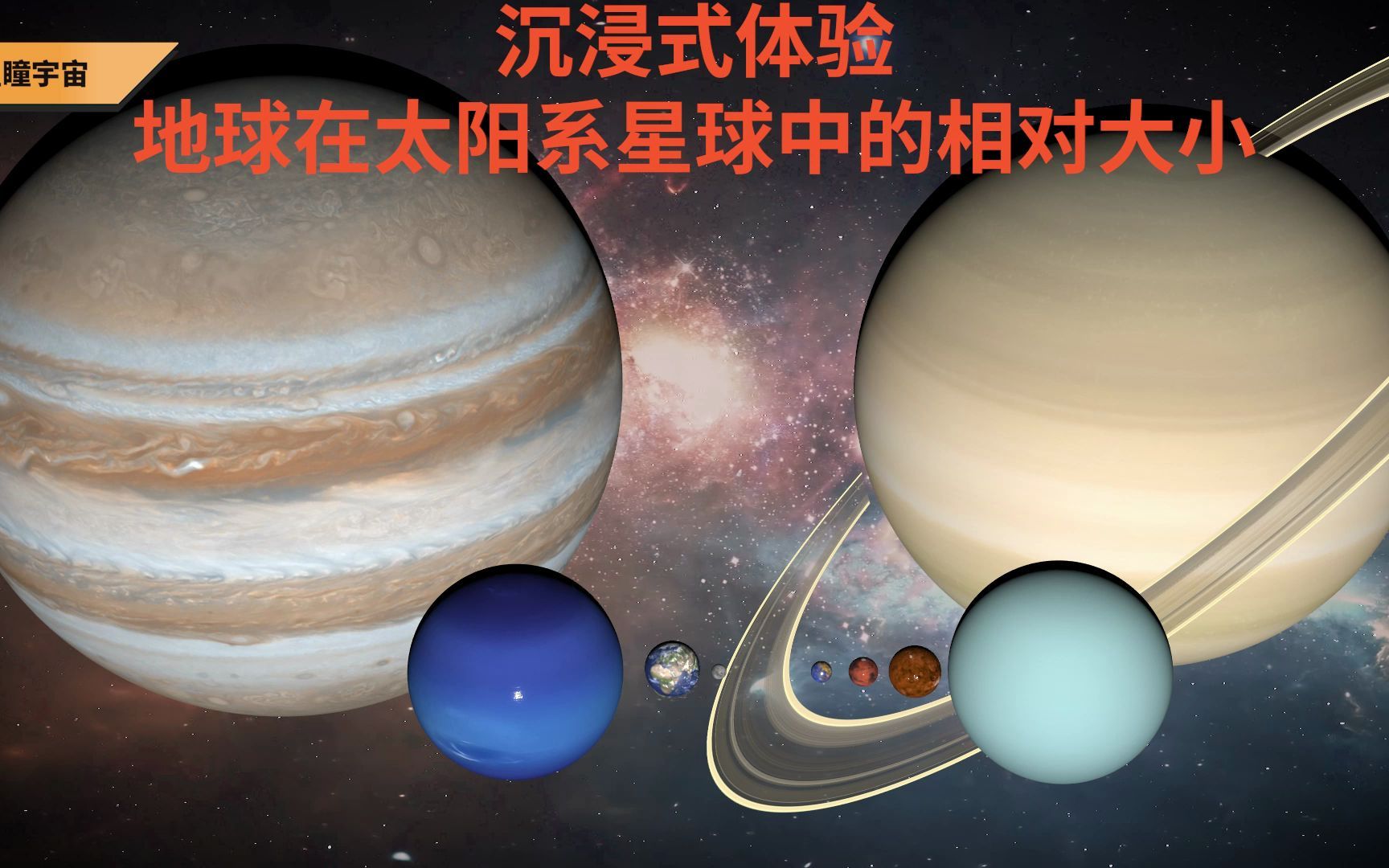 地球有多大?地球在太阳系星球中的相对大小你知道吗?哔哩哔哩bilibili